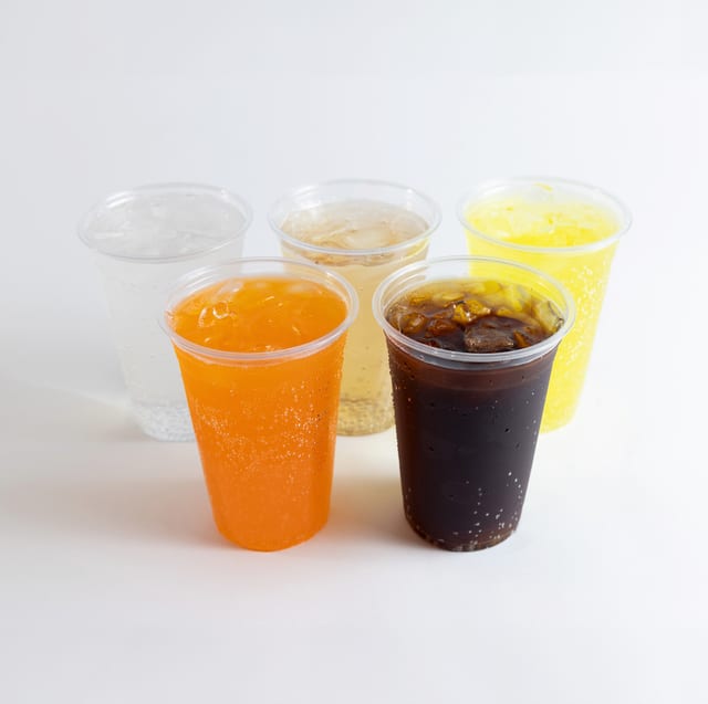 Ice Cold Soft Drinks.